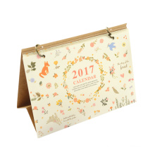 2017 Full Color Fancy Customized Printed Desk Calendar